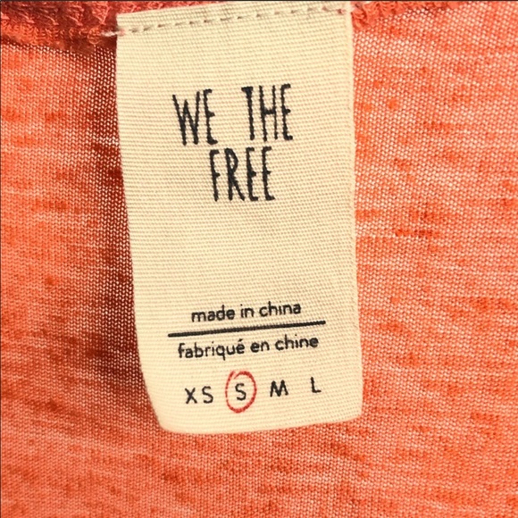 We the free coral tank top - Picture 5 of 5